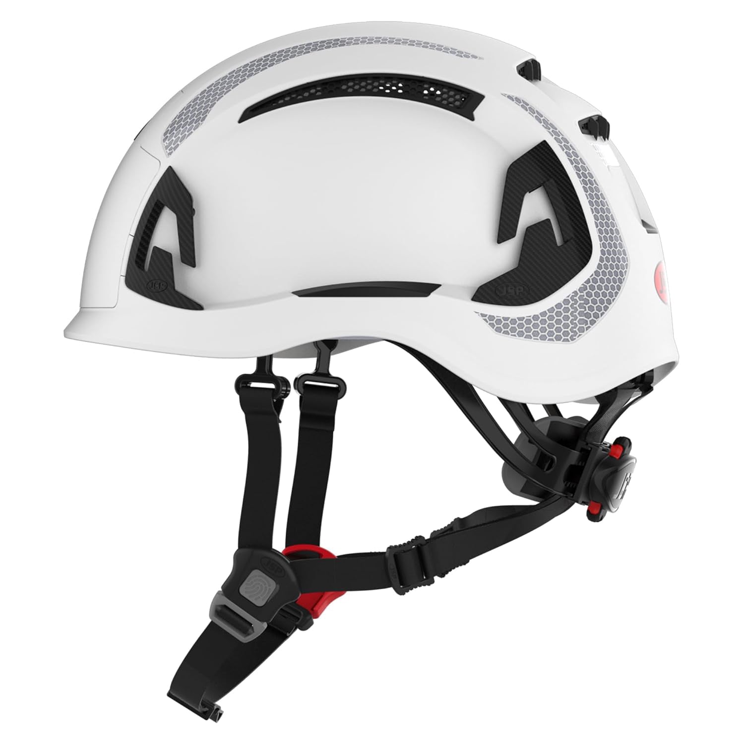 JSP EVO ALTA Dualswitch Vented Wheel-Ratchet Safety Helmet White 3