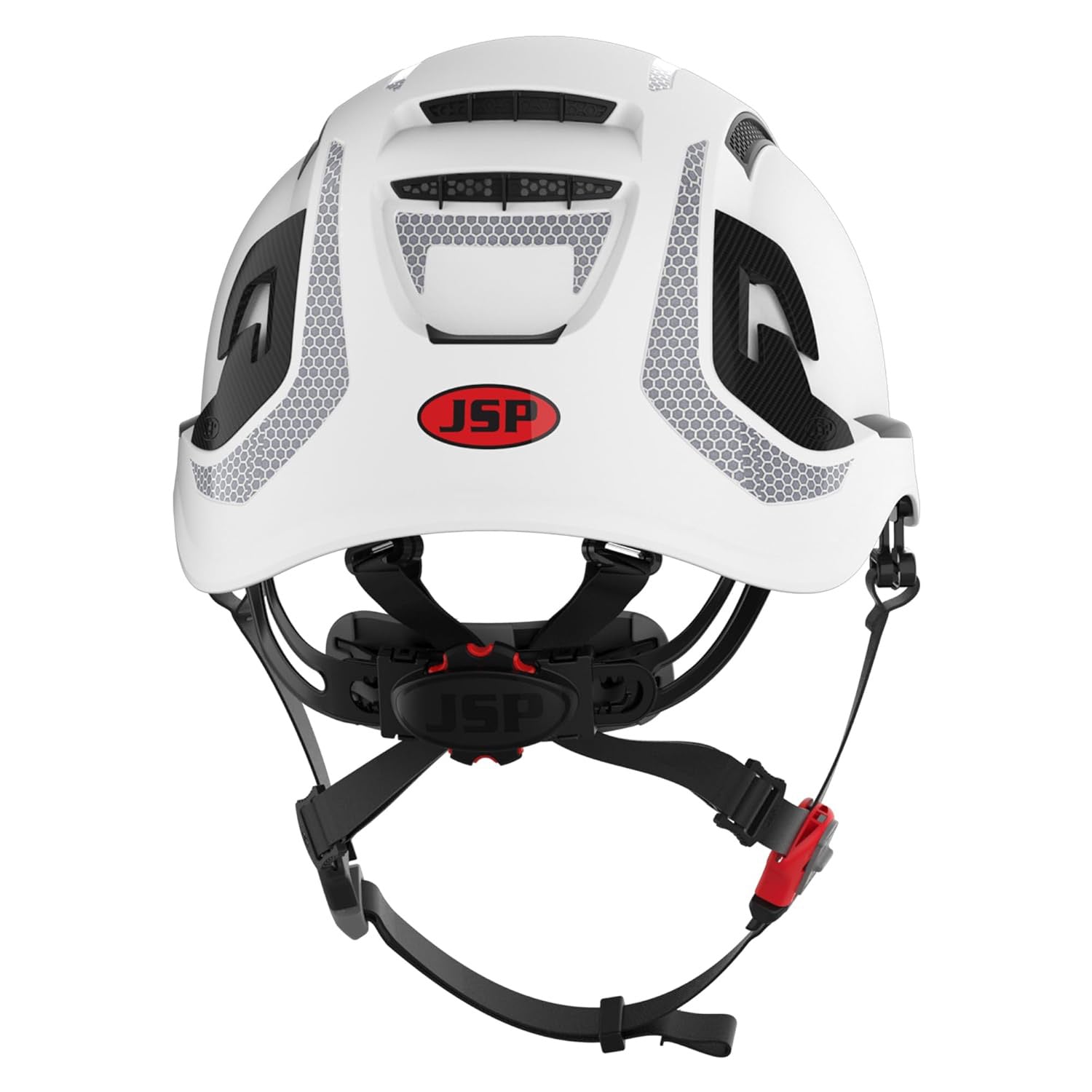 JSP EVO ALTA Dualswitch Vented Wheel-Ratchet Safety Helmet White 4