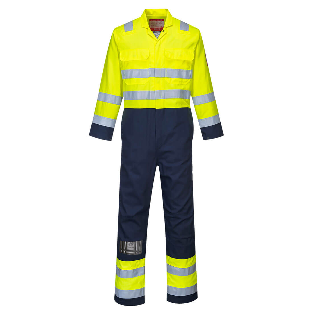 Portwest BIZ7 Bizflame Work Hi-Vis Anti-Static Coverall 