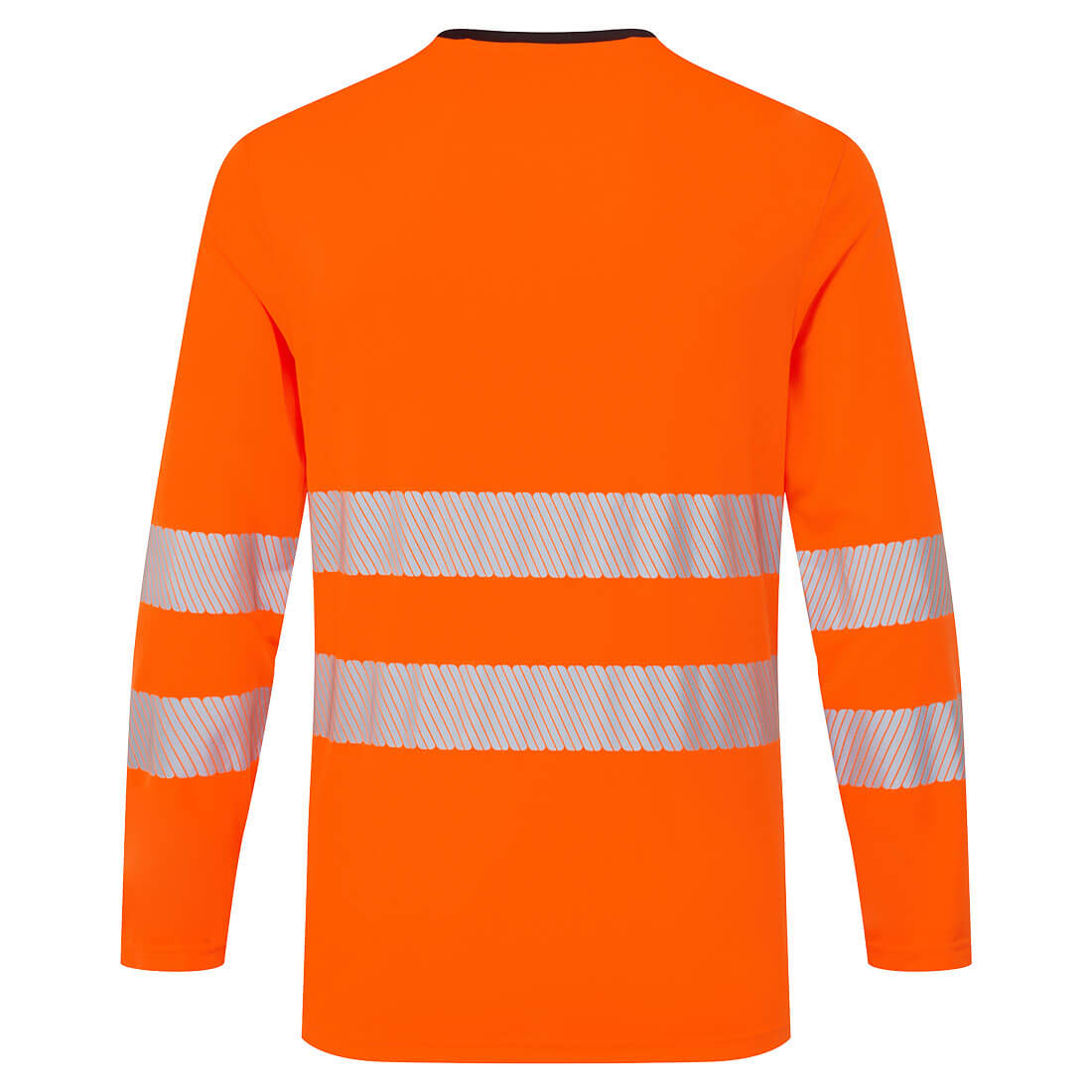 Portwest DX416 Hi-Vis T-Shirt Long Sleeve Orange black