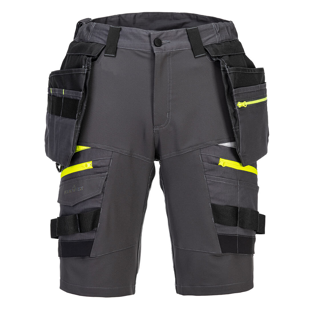 Portwest DX444 DX4 Detachable Holster Pocket Shorts - Metal Grey