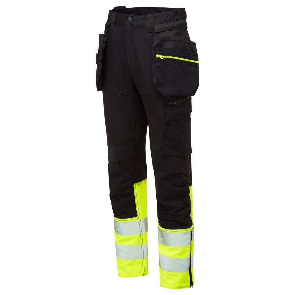 Portwest DX457  DX4 Hi-Vis Holster Pocket Craft Trousers OB_1