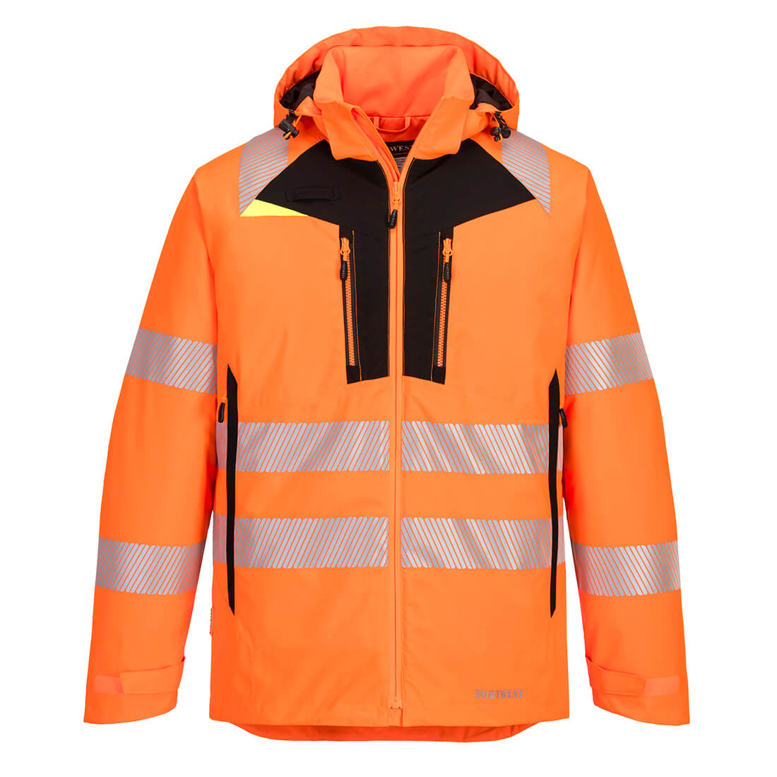 Portwest DX461 DX4 Hi-Vis Winter Jacket Orange Black