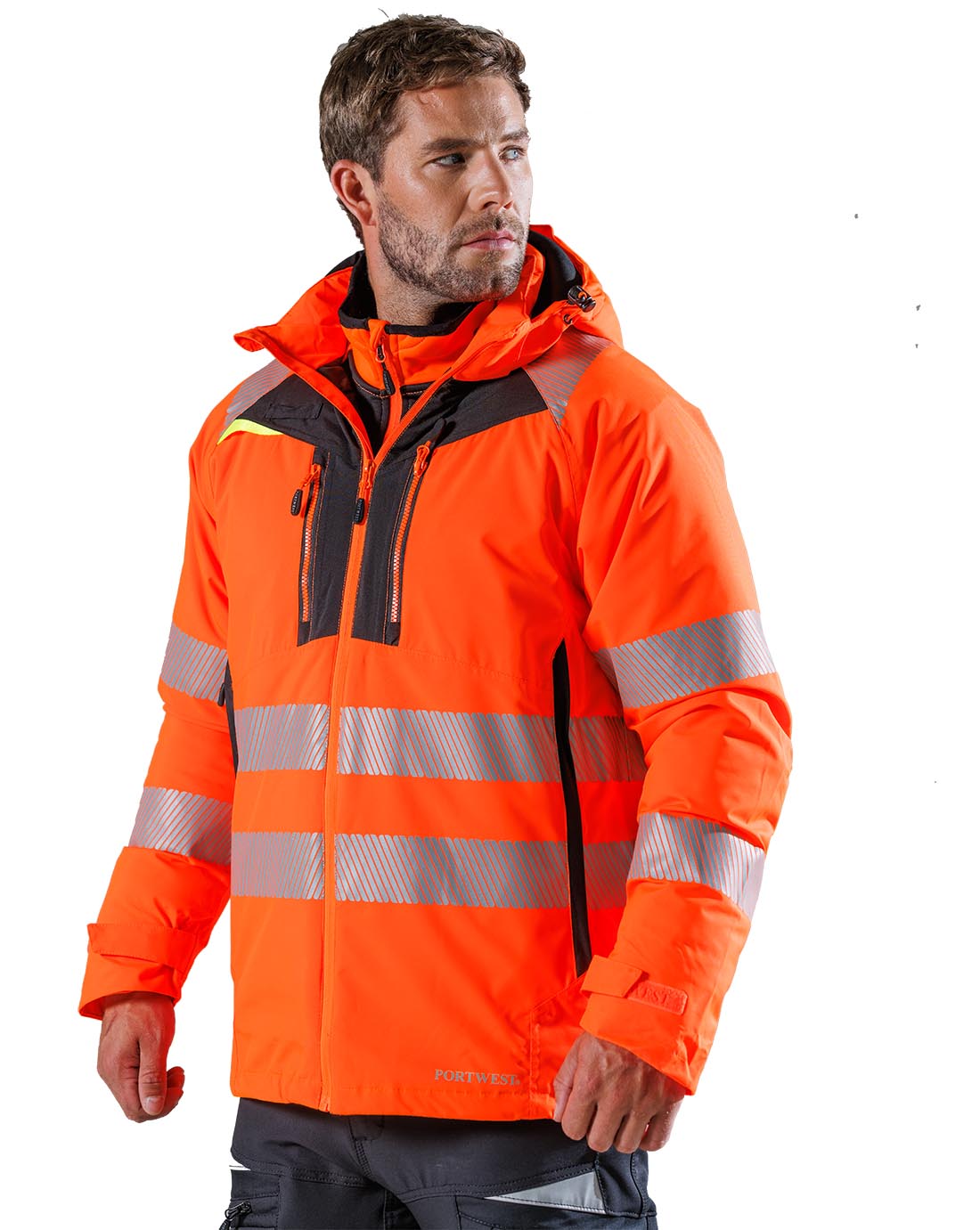 Portwest DX461 DX4 Hi-Vis Winter Jacket Model