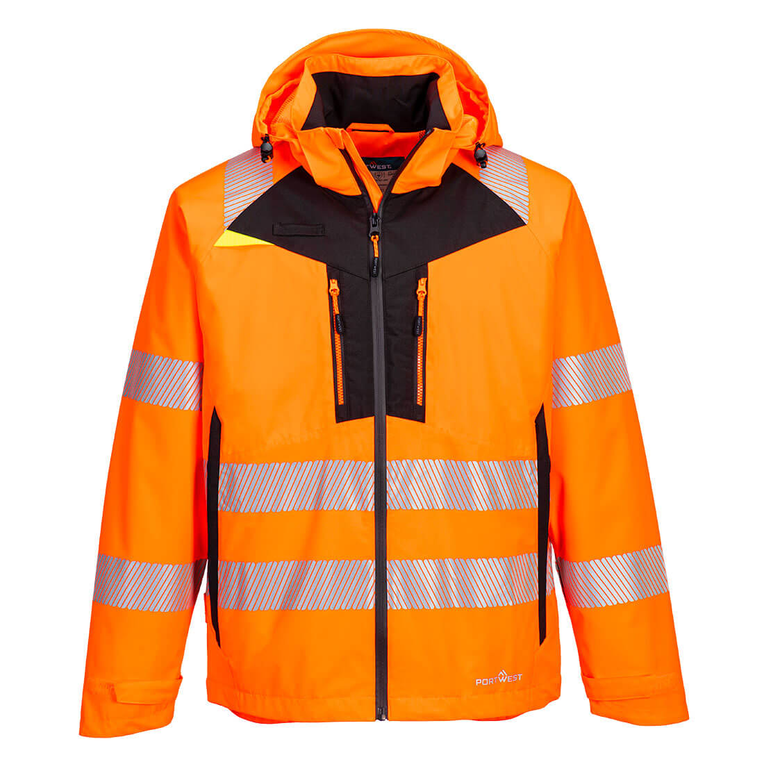 Portwest DX462 DX4 Hi-Vis Rain Jacket Orange