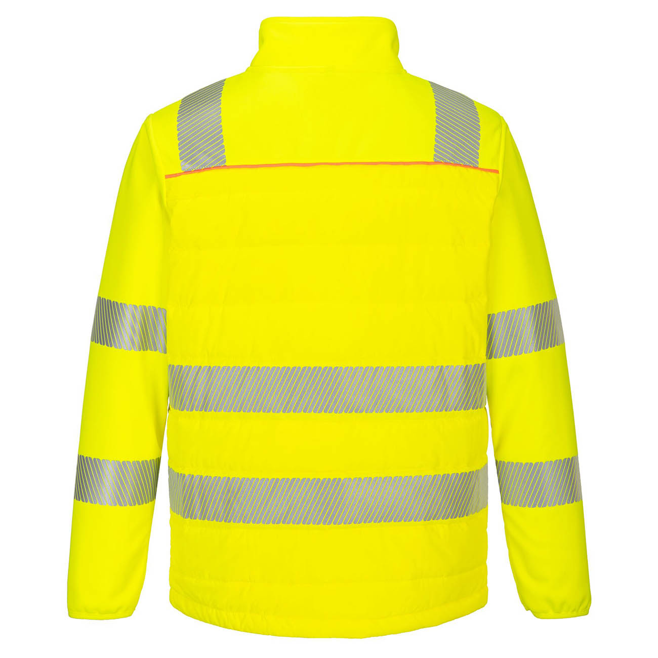 Portwest DX473 DX4 Hi-Vis Hybrid Baffle Jacket Yellow/Black Back