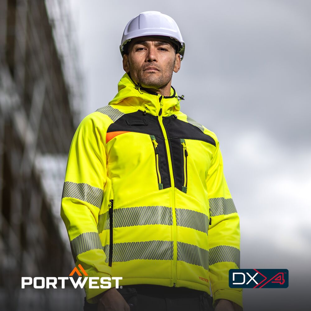 Portwest DX475 DX4 Hi-Vis Softshell Model