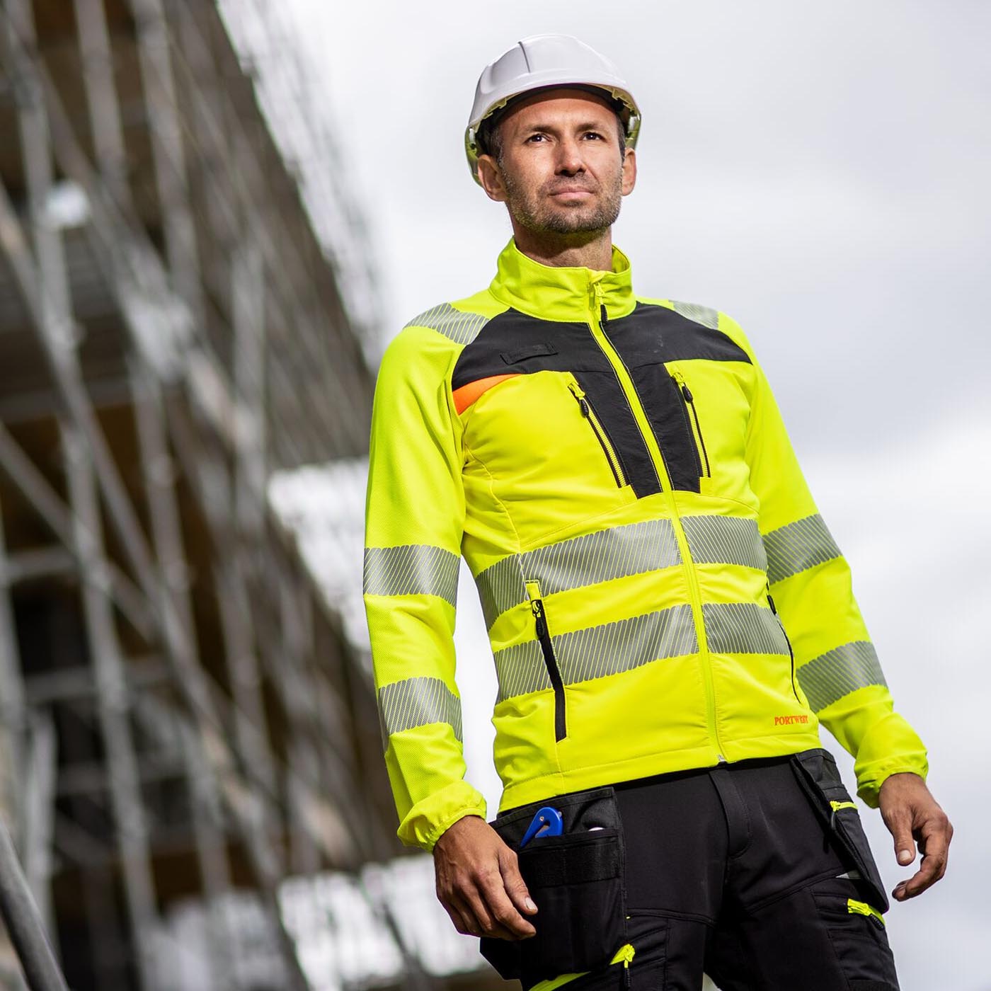 Portwest DX481 DX4 Hi-Vis Lightweight Mid Layer Model