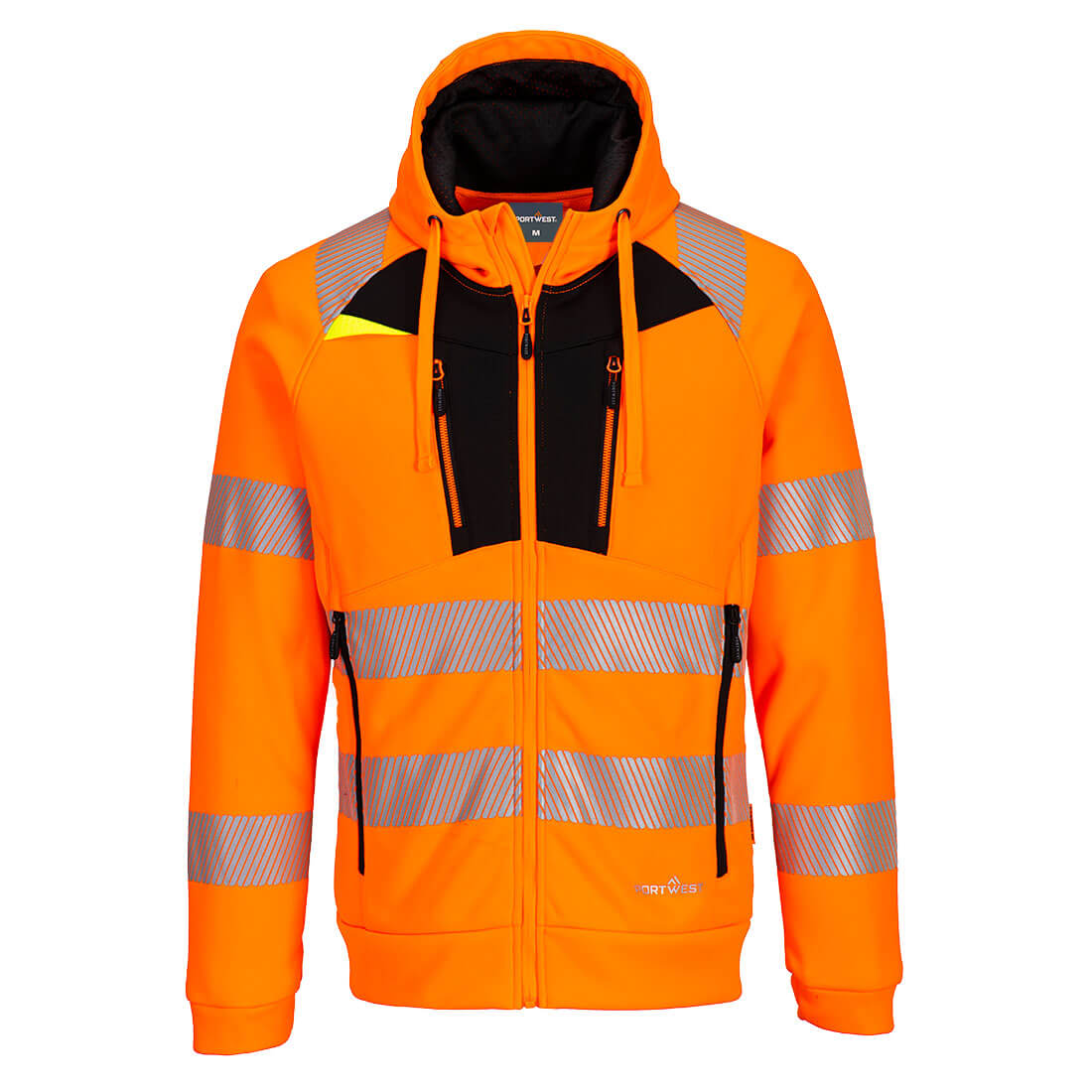 Portwest DX484 DX4 Hi-Vis Hoodie Orange Balck