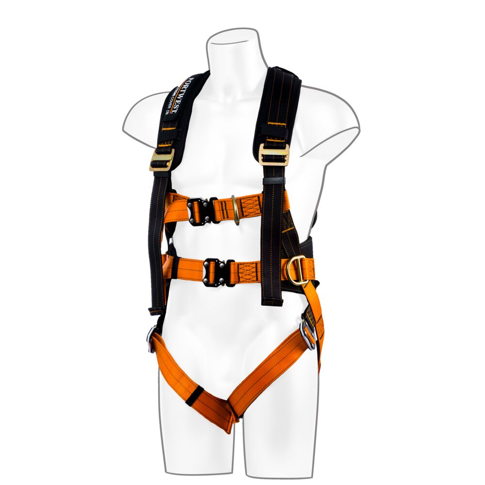 Portwest FP73 Ultra 3 Point Harness Black/Orange