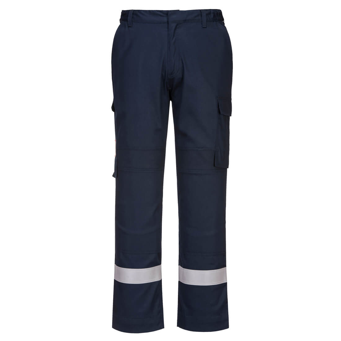 Portwest FR401 Bizflame Work Lightweight Stretch Panelled Trousers Navy