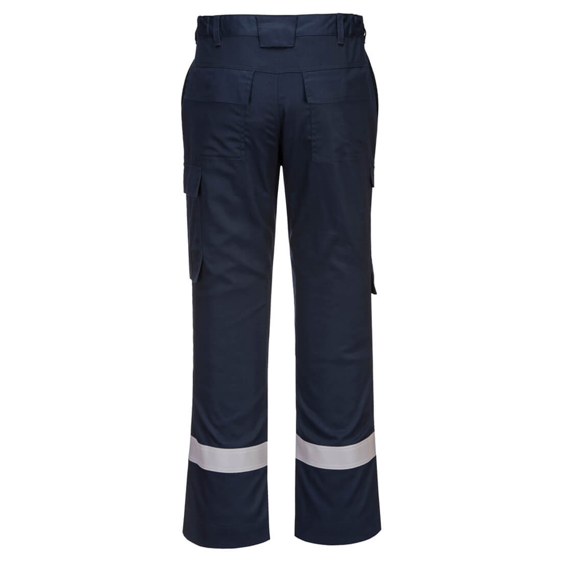 Portwest FR401 Bizflame Work Lightweight Stretch Panelled Trousers Navy_R