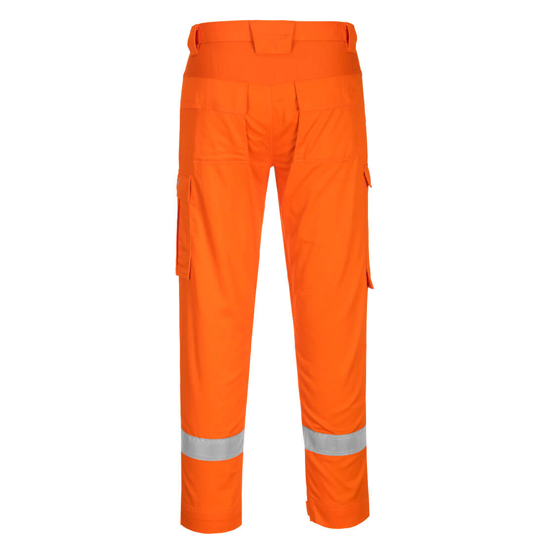 Portwest FR401 Bizflame Work Lightweight Stretch Panelled Trousers Orange_R