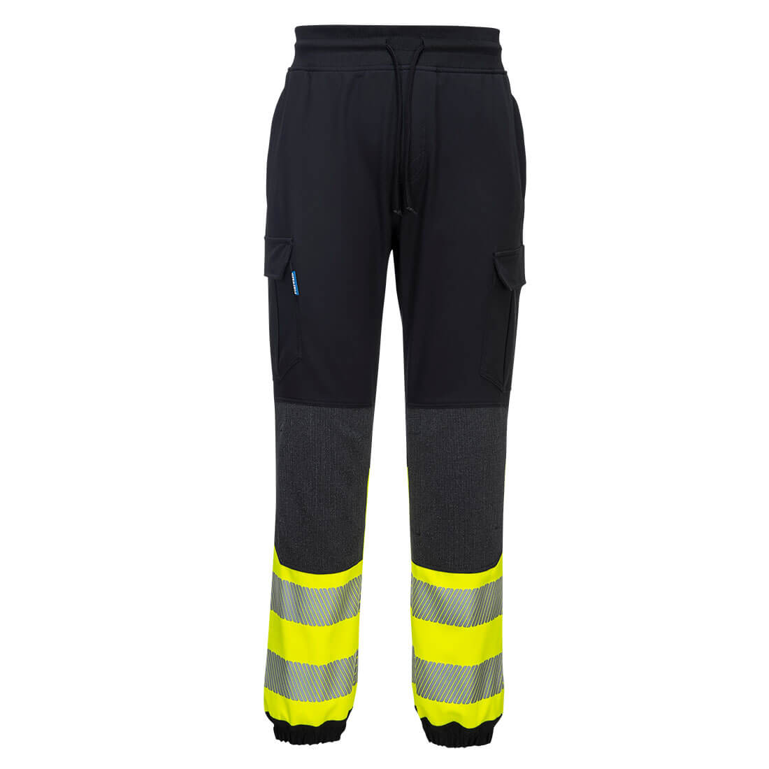 Portwest KX341 PW3 Hi-Vis Flexi Class 1 Jogger Black/Yellow