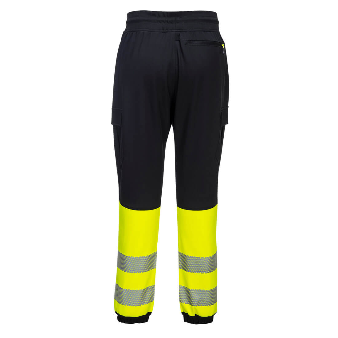 Portwest KX341 PW3 Hi-Vis Flexi Class 1 Jogger Black Yellow