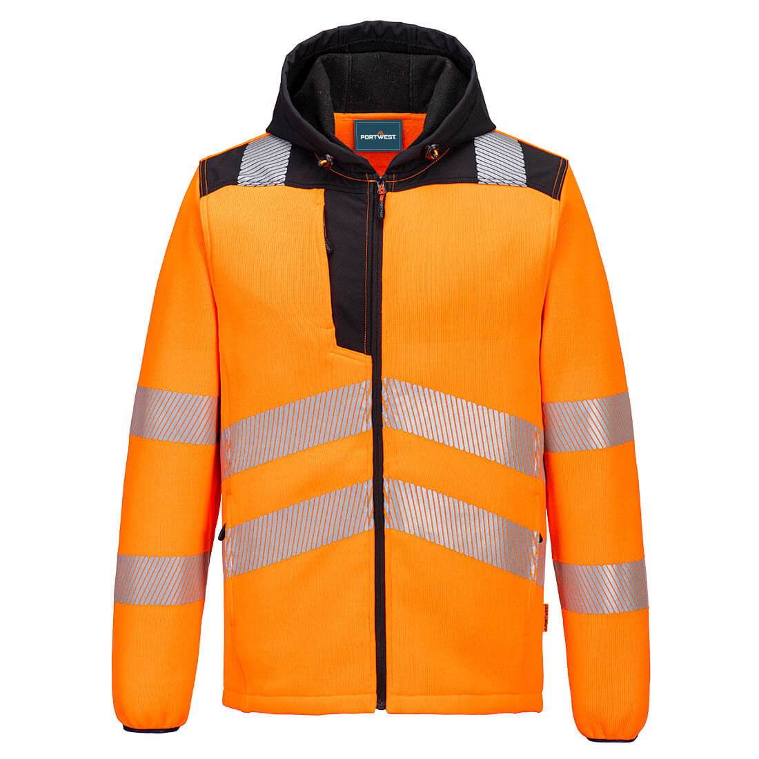 Portwest PW335 Hi-Vis Technical Fleece Orange/Black