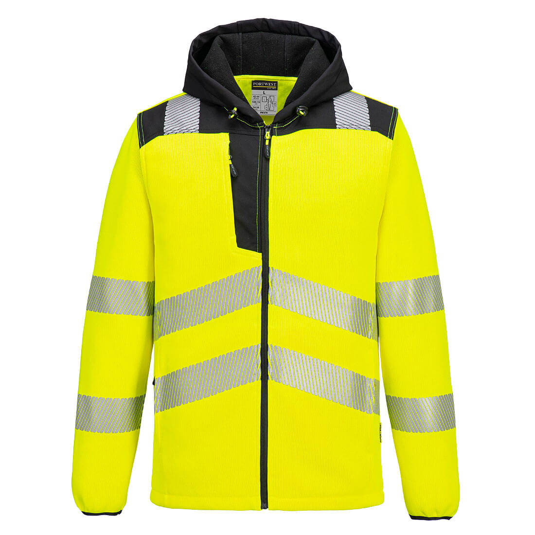 Portwest PW335 Hi-Vis Technical Fleece Yellow/Black