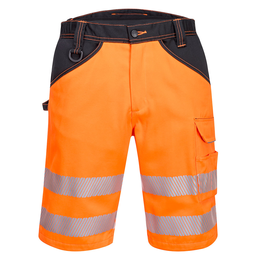 Portwest PW348 PW3 Hi-Vis Shorts Orange/Black