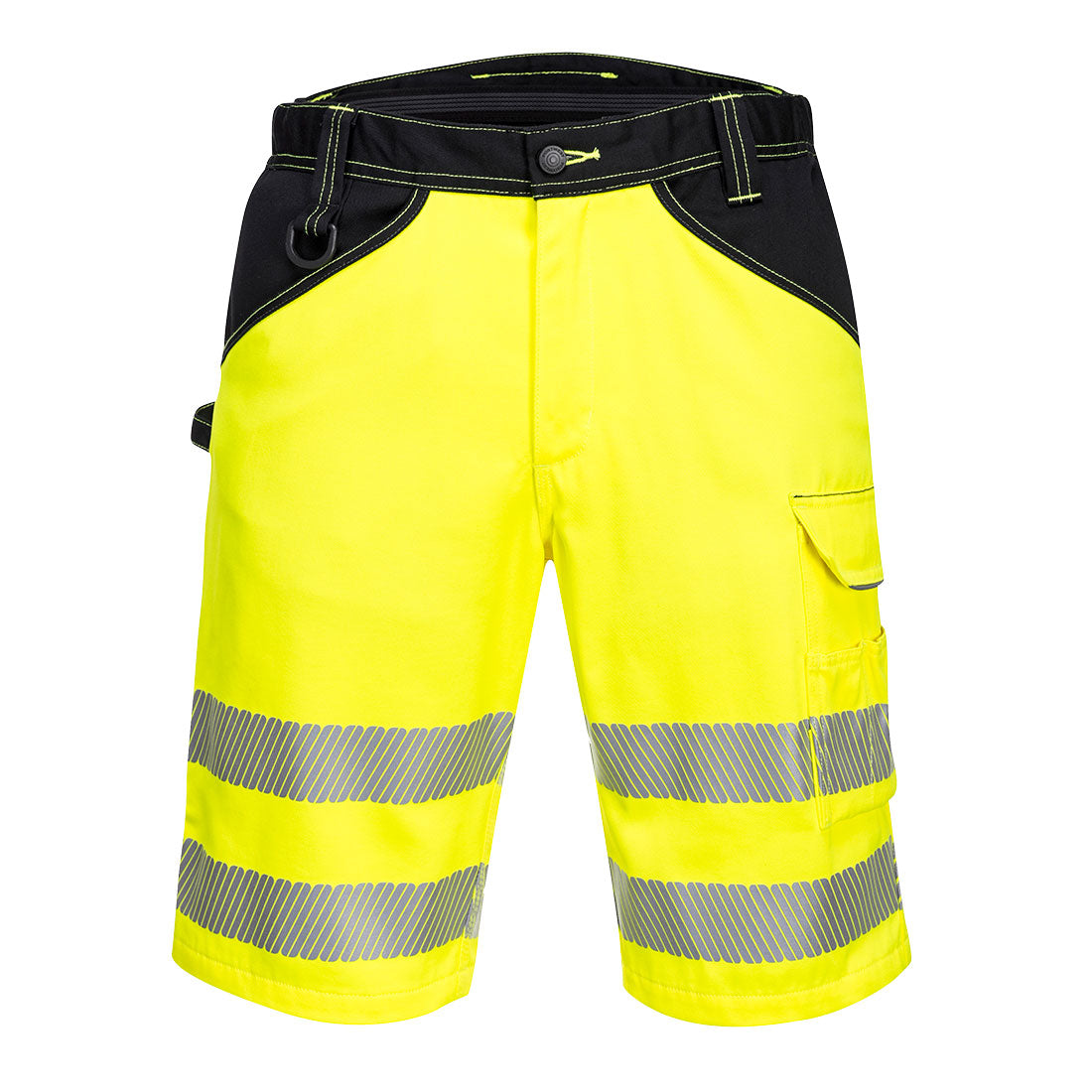 Portwest PW348 PW3 Hi-Vis Shorts Yellow/Black