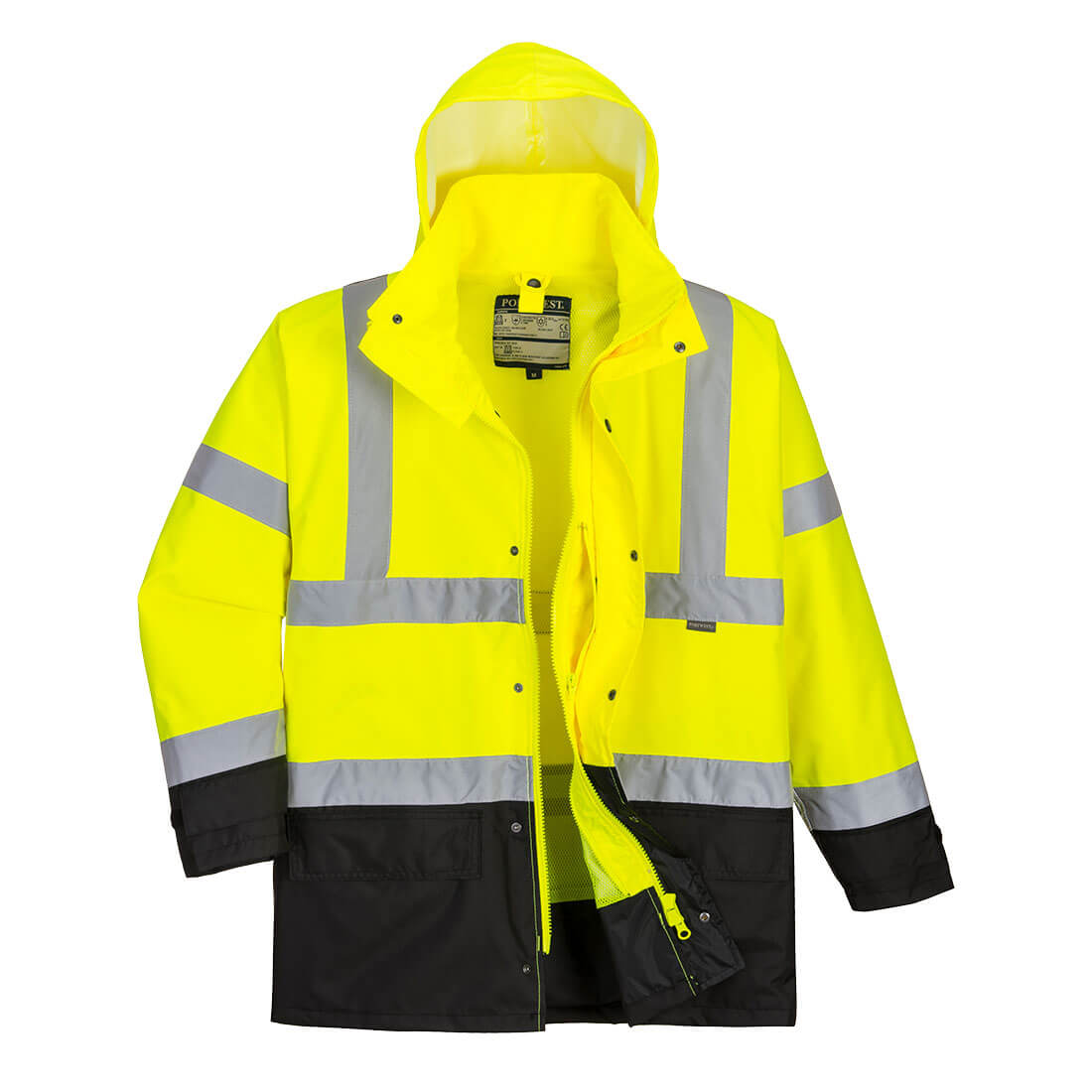 Portwest S768 Hi-Vis 5-in-1 Contrast Executive Jacket- Yellow/Black