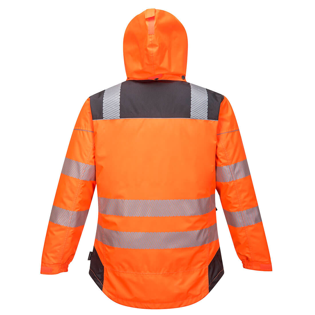 Portwest T400 PW3 Hi-Vis Winter Jacket Orange Grey_B