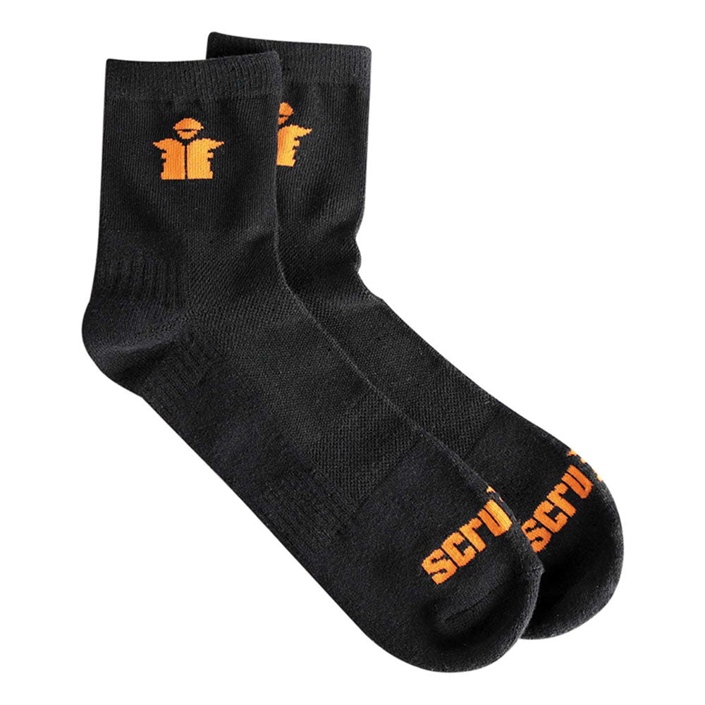 Scruffs T54884 Worker Lite Socks Black 3pk _1