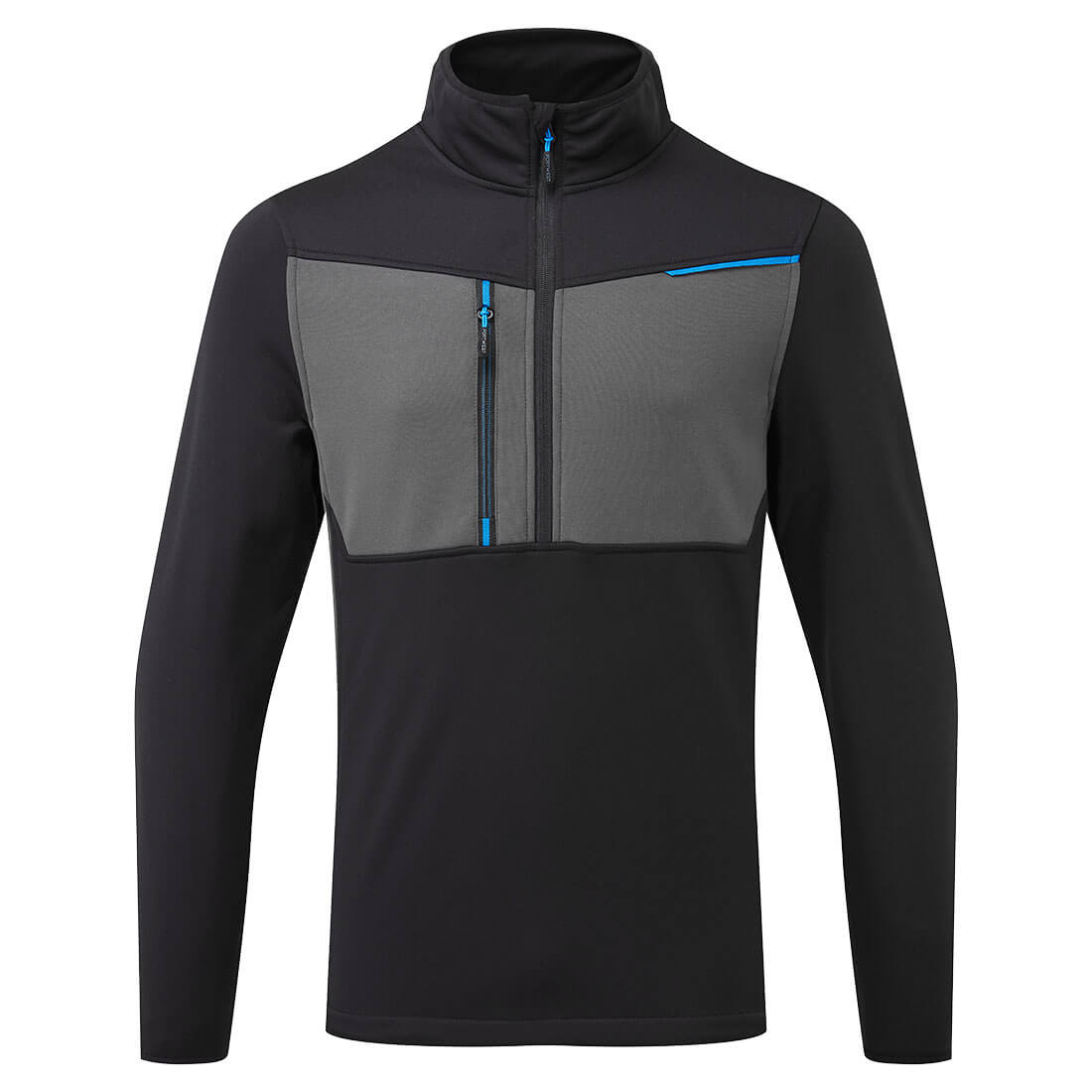 Portwest T755 WX3 Half Zip Tech Fleece Black