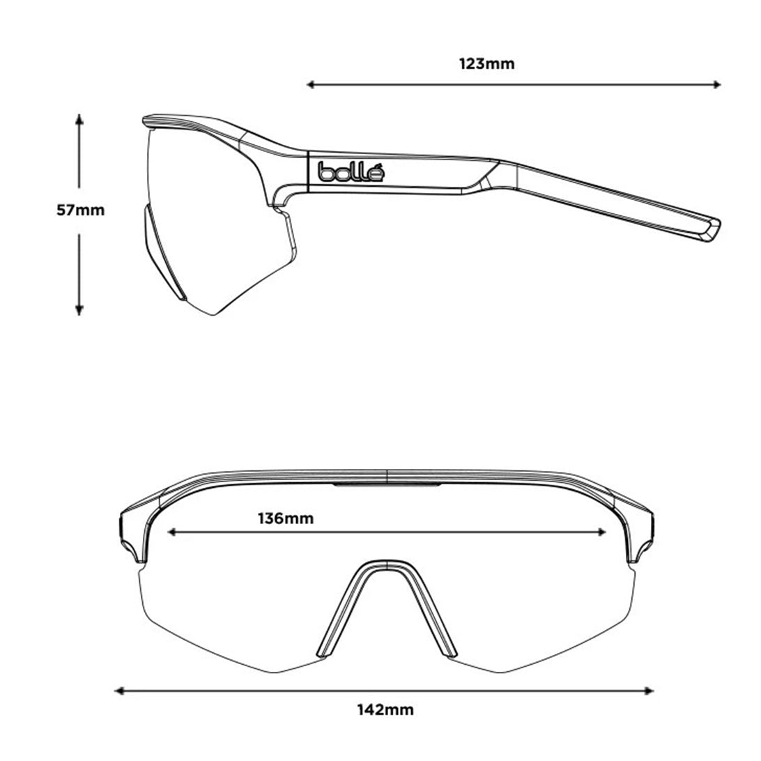 Bolle LIGHTSHIFTER BS020001 - Titanium Matte - Volt+ Ultraviolet