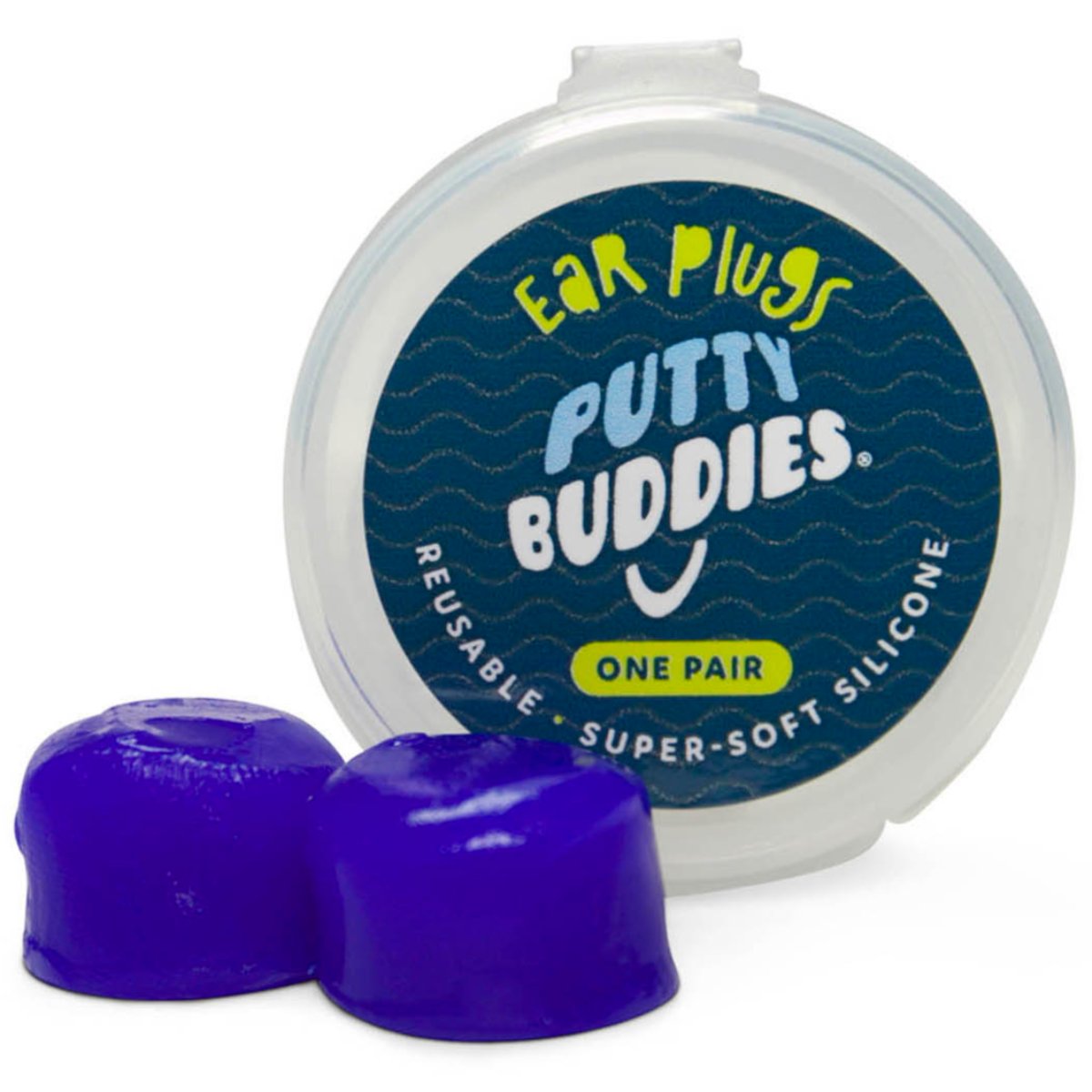 Original Putty Buddies Ear Plugs Single Pair Blue