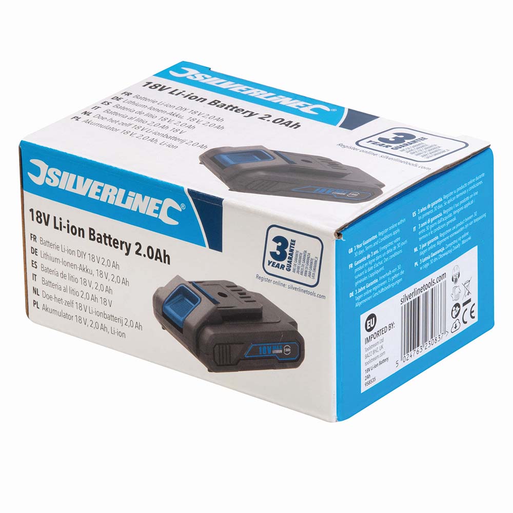 Silverline 18v battery new arrivals