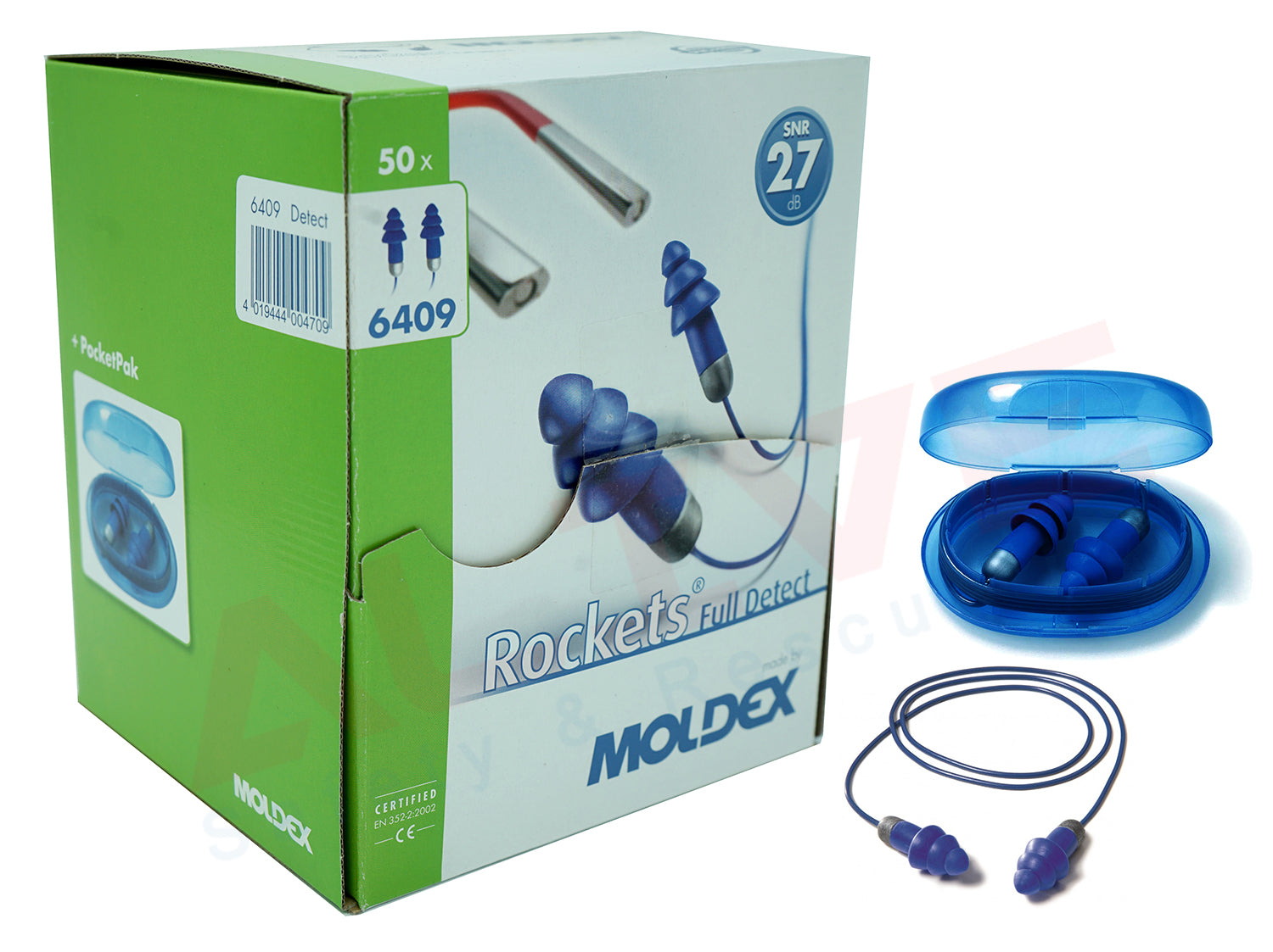 Bouchons d'oreilles détectables Moldex® Rockets® Full Detect - 27 dB